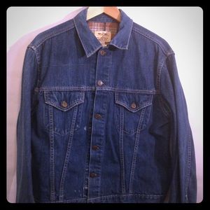 Vintage Jean Jacket with flannel lining